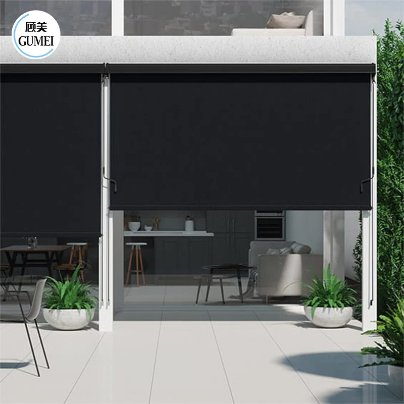 Factory Price Outdoor Waterproof Zip Track Shades Roller Blind