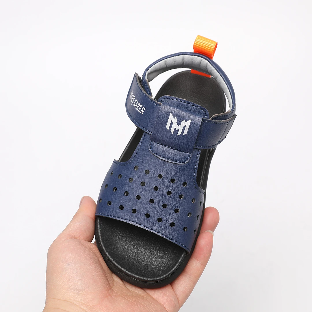 kito sandals for boys Fashionable Children s Leather Sandals with Air Cushion Summer Flat Shoes for Boys