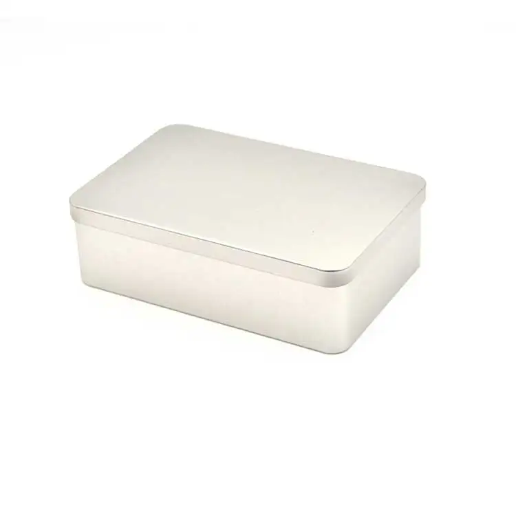 Rectangular metal box for soap aluminum tin box resealable tin box