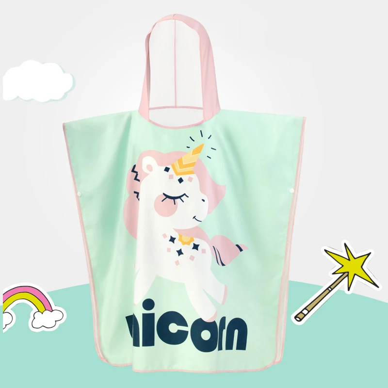 Manufacturer Wholesale Factory Hot Sale Cheap Beautiful microfiber Kids Beach Towel Poncho
