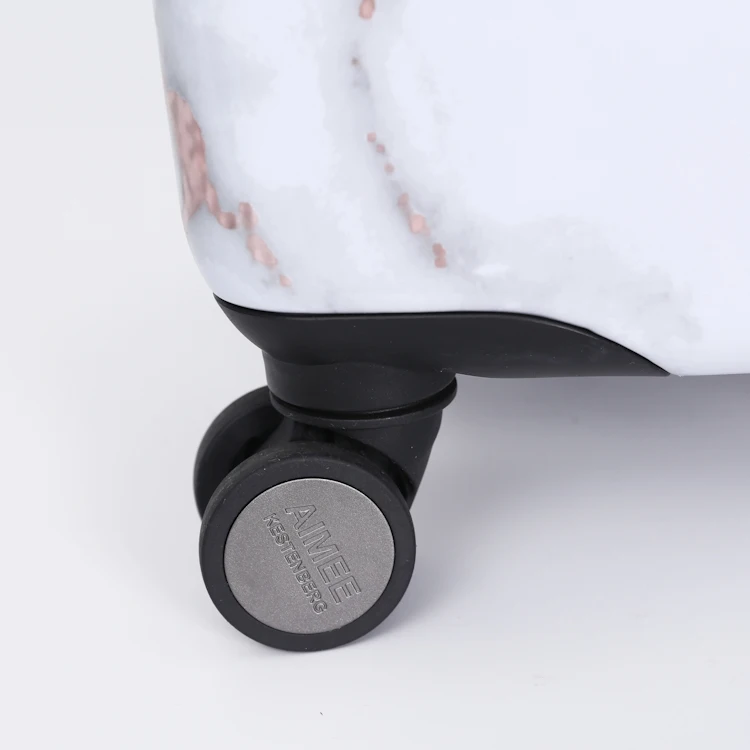 Best selling 210D ABS+PC custom print trolley case hard shell suitcase designer printed case luggage sets