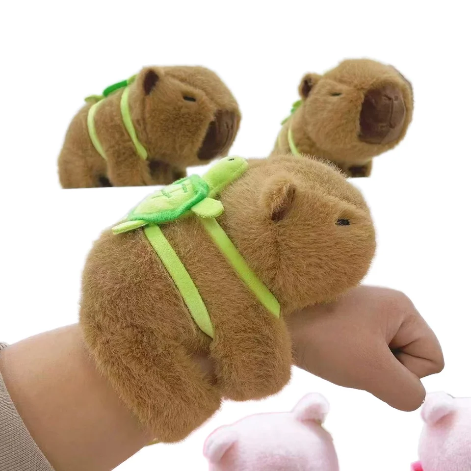 Peluches de Kapibala 8-Inch Doll Foreign Bear Capybara Plush Toy animal capibaras bracelet capibara brazalete