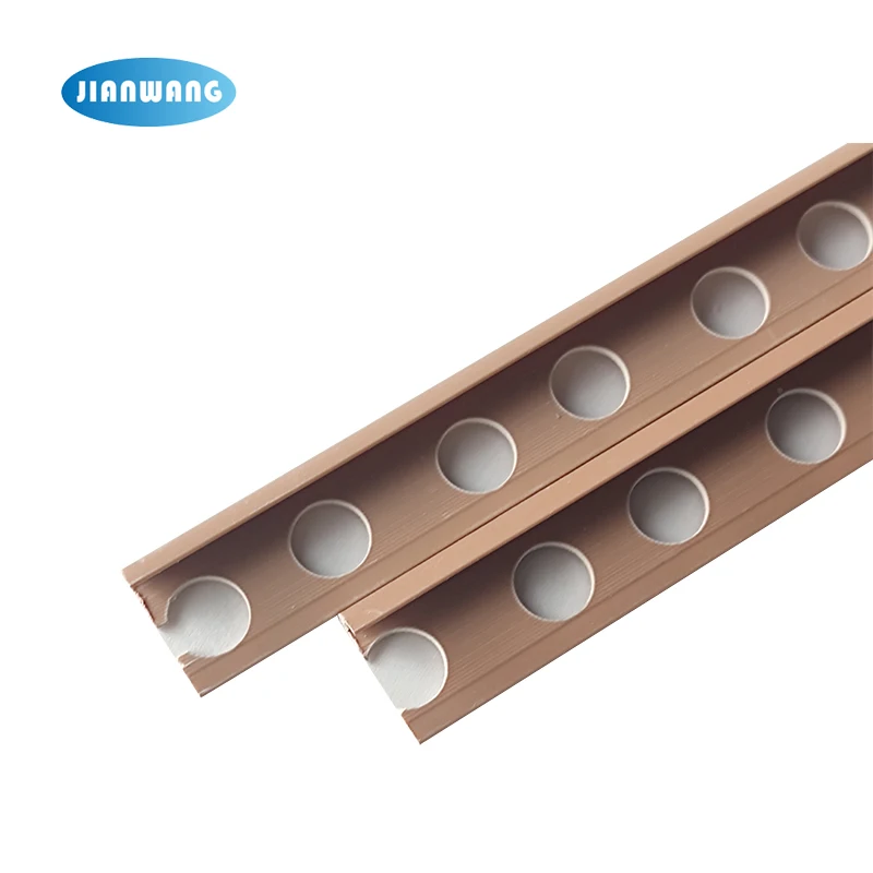 Good quantity cheap price building materials round edge PVC tile trim for wall decorative
