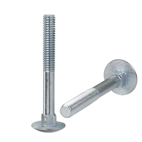 Factory Din 603 607 605 ASME M8 M14 M16 Bolt and Nut Square Neck Mushroom Round Head Carriage Bolt Steel Grade 8.8 10.9 Bolt