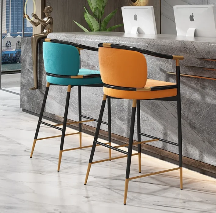 Bar Furniture chair wholesale Bar chairs for restaurant Recommended Commercial Cheap Steel Stools