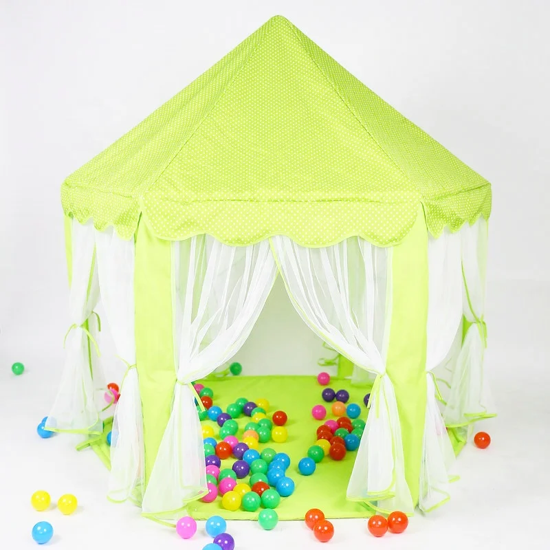 Pink Large Cute Latest Easy Fold Playhouse Princess House Toy Tent Kids Castle Play Tent for Children Indoor Outdoor Games
