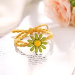 BELLEGIRL Korean style cute girls elastic hair bands factory flower Little Daisy wave knot cross hair bands hair ties