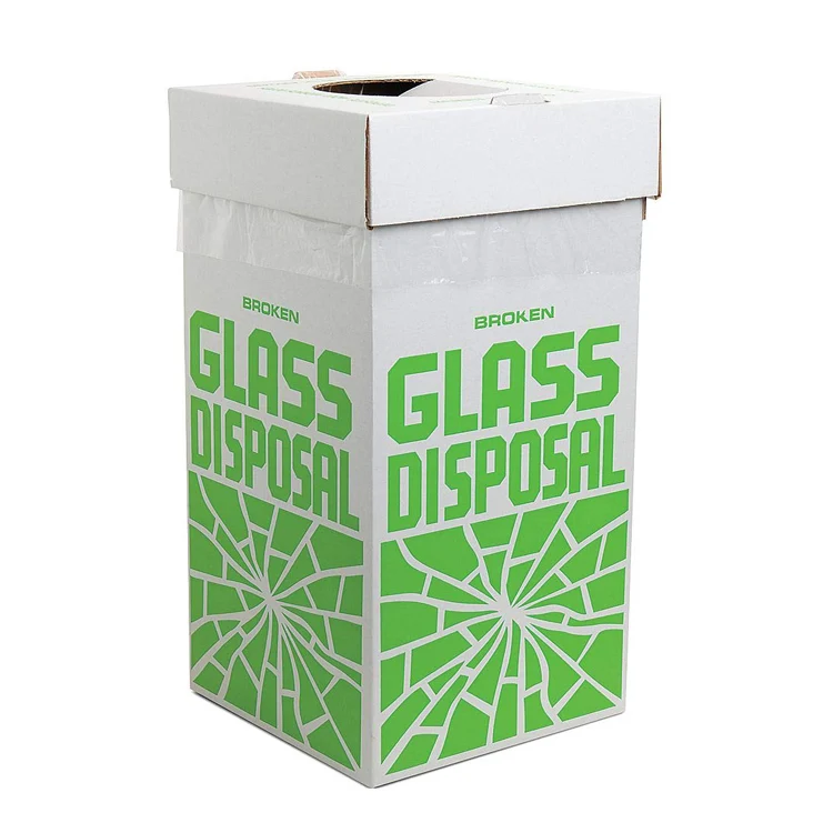 Recycled Cardboard Trash Bin Can Carton Box Eco Friendly Kraft Paper Corrugated Paper Trash Can With Lid
