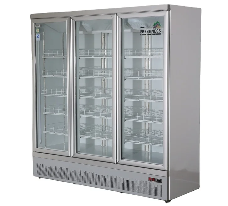 Under unit convenience cabinet air cooling upright Freezer  Ice Cream Freezer Vertical Deep Freezer
