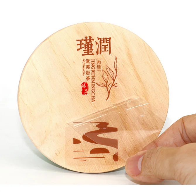 Custom Waterproof Crystal Cold Transfer Adhesive Sticker Logo Vinyl Film with Clear Logo for Metal sticker packaging label