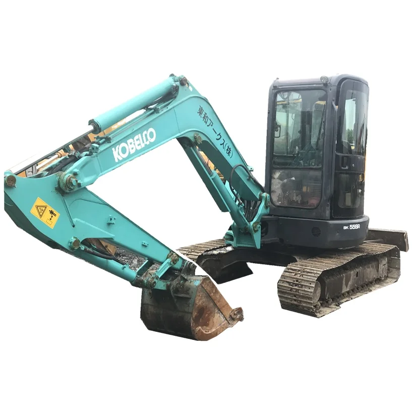 2017 5 5-тонный подержанный экскаватор Kobelco б/у SK55SR недорогой высококачественный мини-экскаватор в хорошем рабочем состоянии