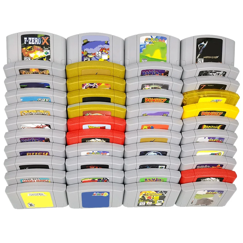 In Stock Retro 64 Bit Save Progress USA Version Super Smash Kart Bros 007 N64 Games Cartridge for Mario Party