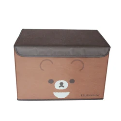 Wholesale Foldable Kids Cloth Fabric Storage Luxury Collapsible Large Toy Storage Box & Bins with Lid