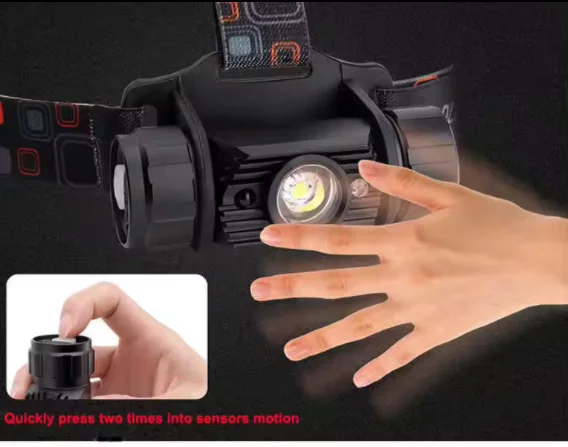 SOHOT Powerful 300LM LED Headlamp Waterproof Led Headlight USB Rechargeable 18650 Head Torch for Camping Cycling