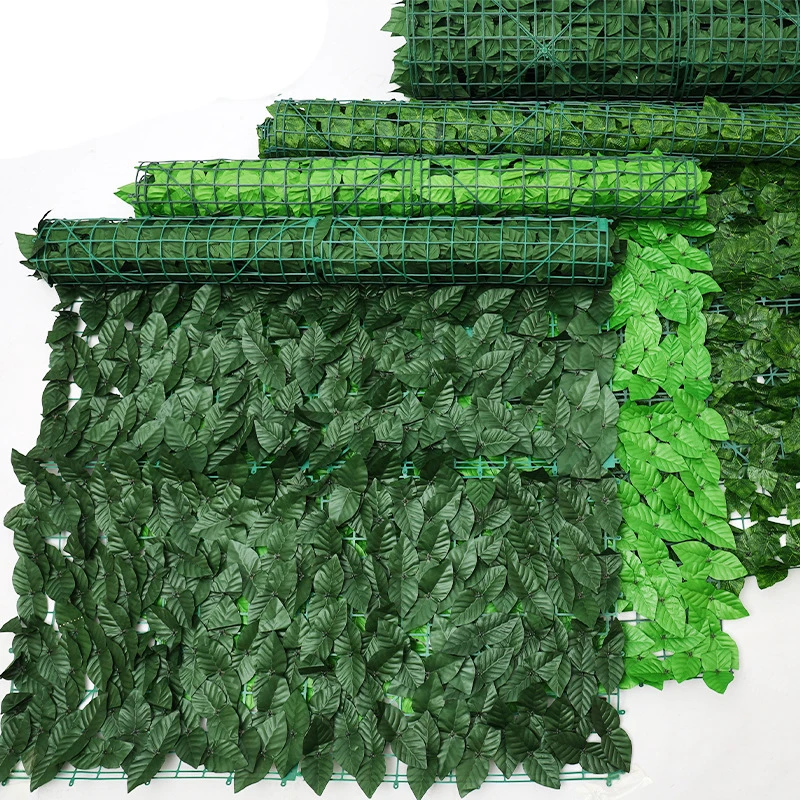 Wholesale Artificial Ivy Leaves Hedge For Garden Backdrop Wall Backyard Decoration