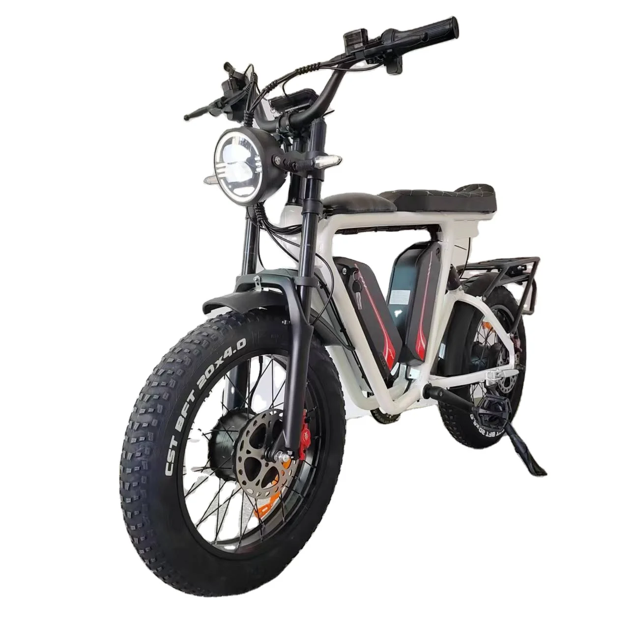 electric bike dual motor dual lithium battery 2000 watt full suspension fat tire mountain bicycle electric hybrid bike for man