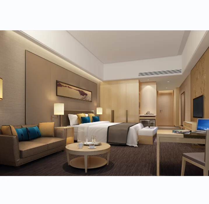 Hotel Bedroom Furniture Sets Apartment Luxury Customized Used for 5 Star Hotel project