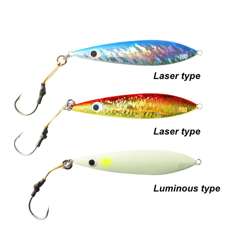 OEM Custom 160g Fishing Lead Lure Jig Heads Lead Jigging Lure Fishing Lures