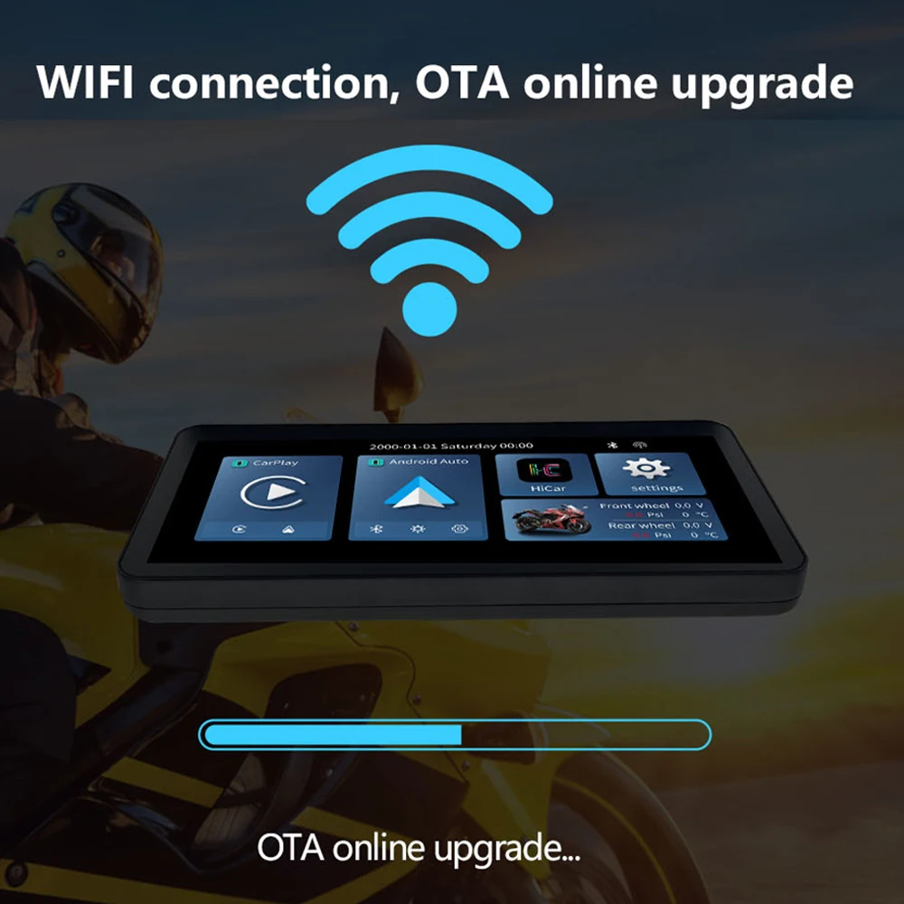 Портативный автомобильный Автомобильный игровой беспроводной мотоцикл Carplay навигационный экран для мотоцикла Linux дисплей Dvr Tmps интерфейс