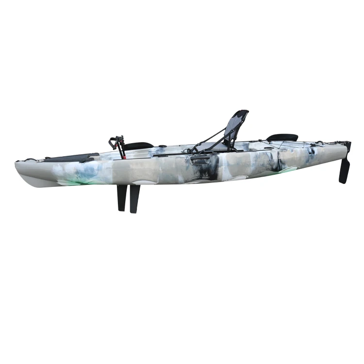 China Sports LLDPE Drop Stitch Inflatable Kayak with Pedals Plastic Outdoor Boat for Lake Drifting and Entertainment