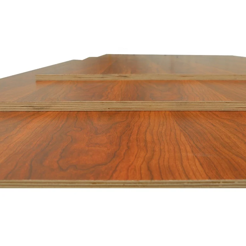 
S2001 JISHENG Shuihetian 18mm Melamine decorative yellow colour paper laminate plywood furniture board environmental protection 