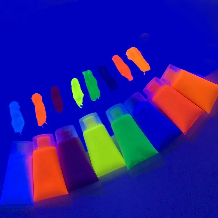 Very popular neon uv face body paint multi colors liquid body paint glow in the dark body painting suppliers