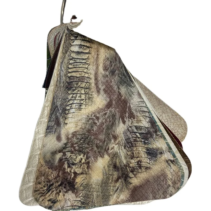 Classic crocodile Pattern Artificial Leather Fabric for Handbags