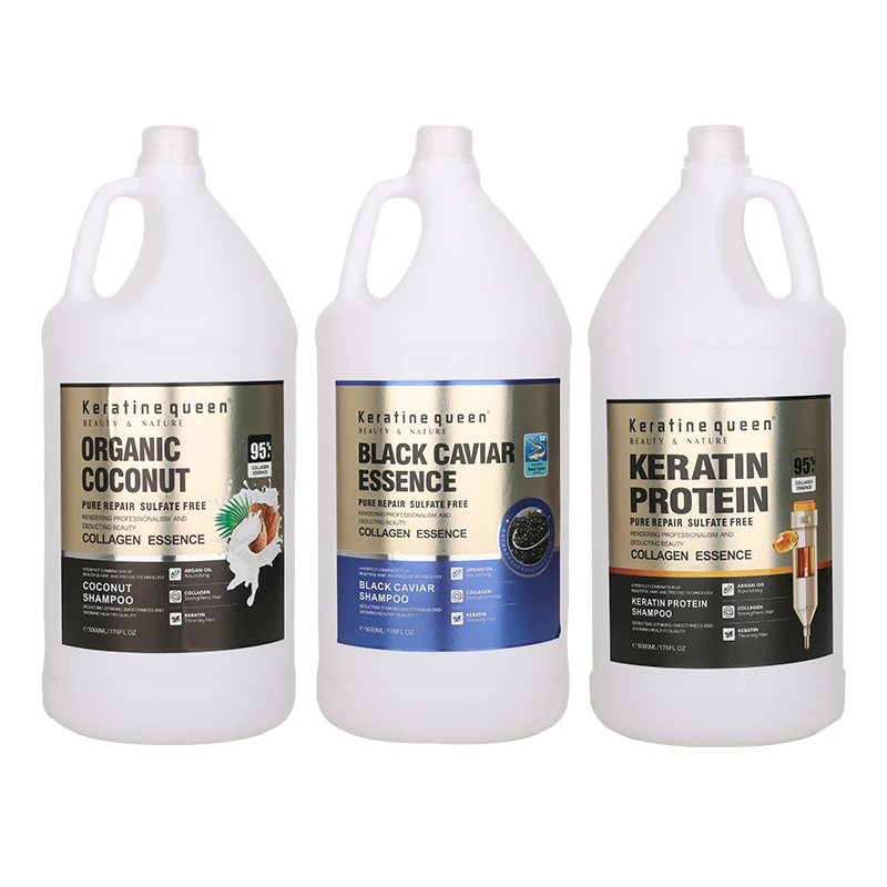Wholesale Organic Black Caviar Repairing Shampoo 5000ml Keratin Moisturizing Damaged Smoothing Hair Care Shampoo And Conditioner