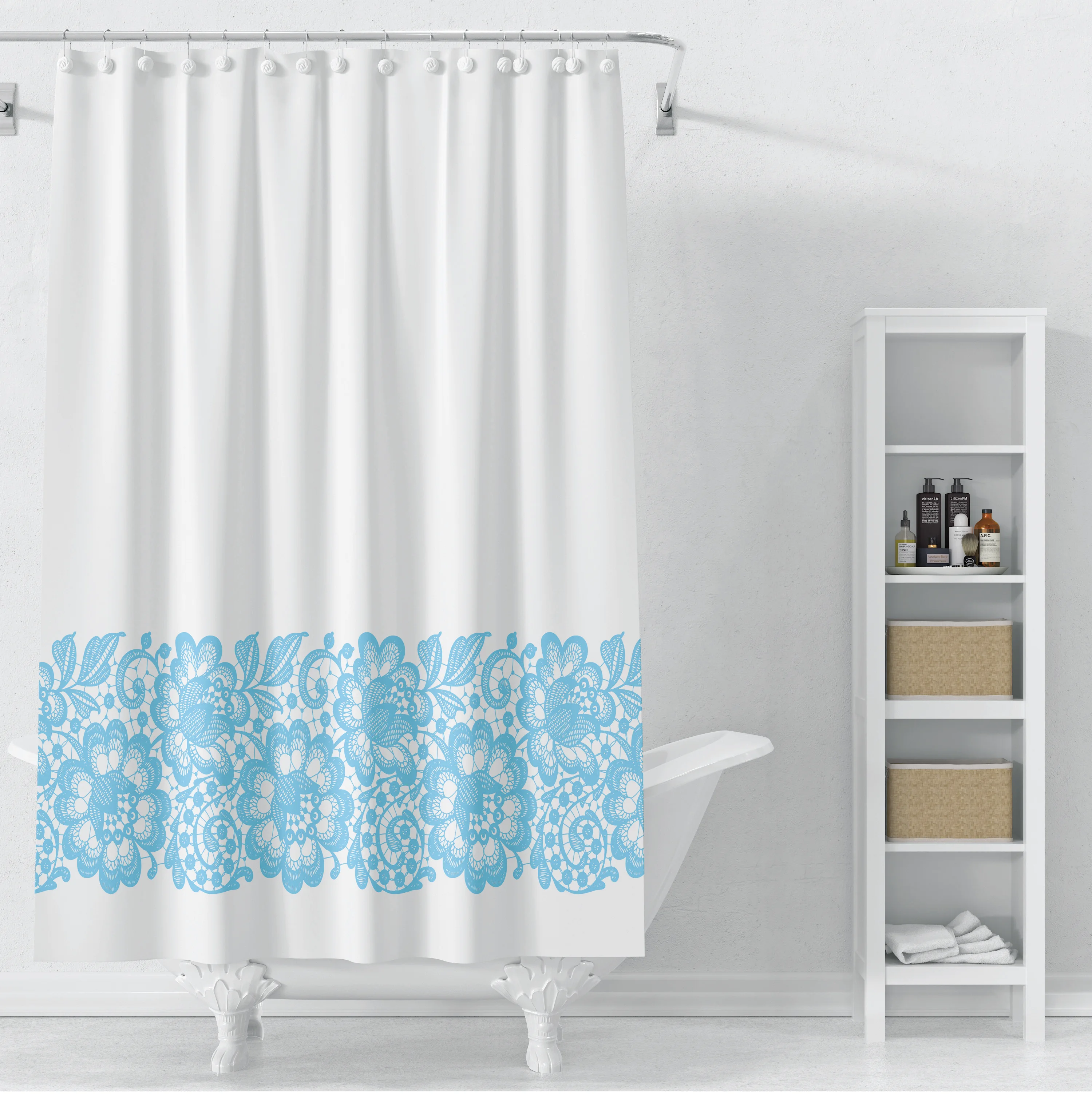 PEVA Bathroom Curtain Waterproof Room Partition Curtain Simple Shower Curtain