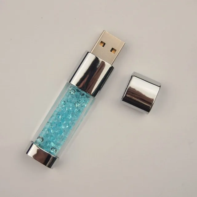 
Crystal LED light Pen drive 4GB 8GB 16GB 32GB gadget USB pendrive 64GB Custom USB Flash Drive usb2.0 PenDrive memory Stick 