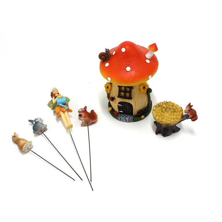 Jiayi Craft  Wholesale Fairy Garden Miniatures Fairy Garden Houses Fairy House Garden Decoration