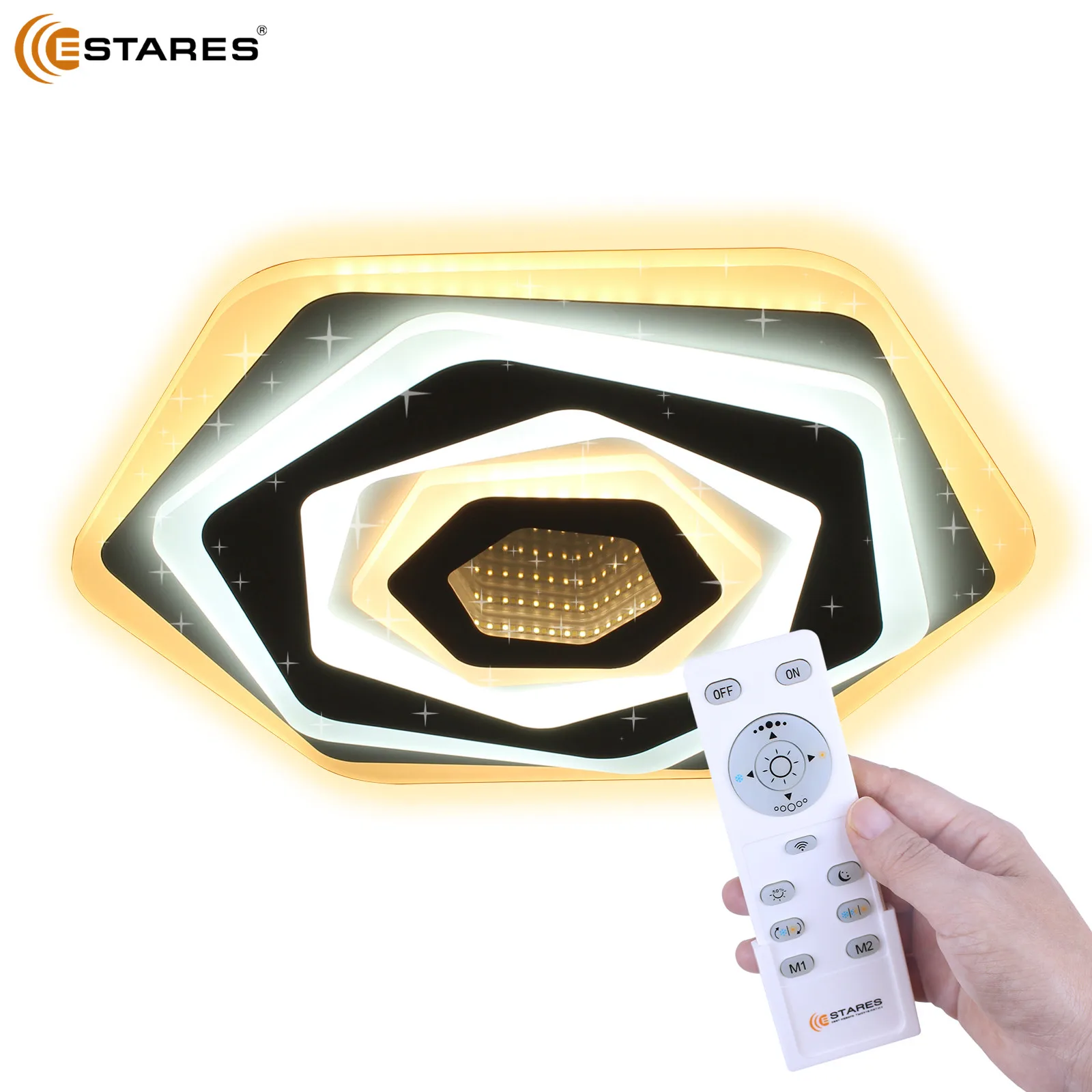 ESTARES ReaLEDz GEOMETRY ROSE remote controller dimmable 60w home decorative living children room LED ceiling light