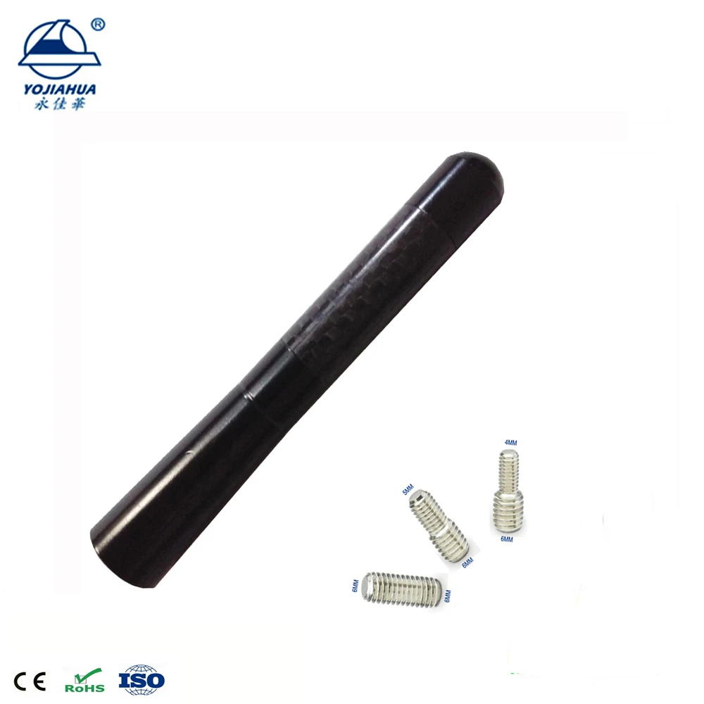 Универсальная алюминиевая короткая прикручивающаяся мачтовая антенна 3,5 дюйма из углеродного волокна