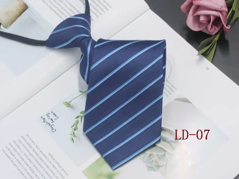 Zipper Necktie For Men Women Tie for Boys Girls Suits 6cm SolidTies Slim Girls Neck tiie Gravatas Rubber Pre-tied Tie