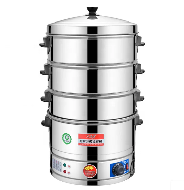 Restaurant Industrial Large 20 Liter Stainless Steel Layer Food Electric Steamer Pot for Sale