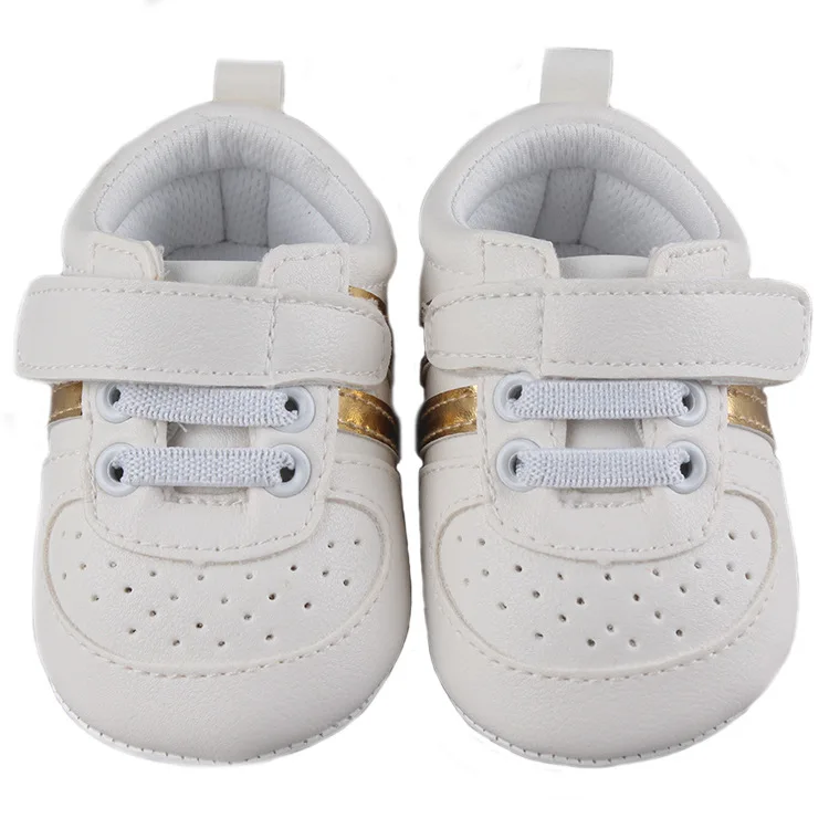 Wholesale Toddler white waterproof casual new born leather mary jane  boy girl baby shoes