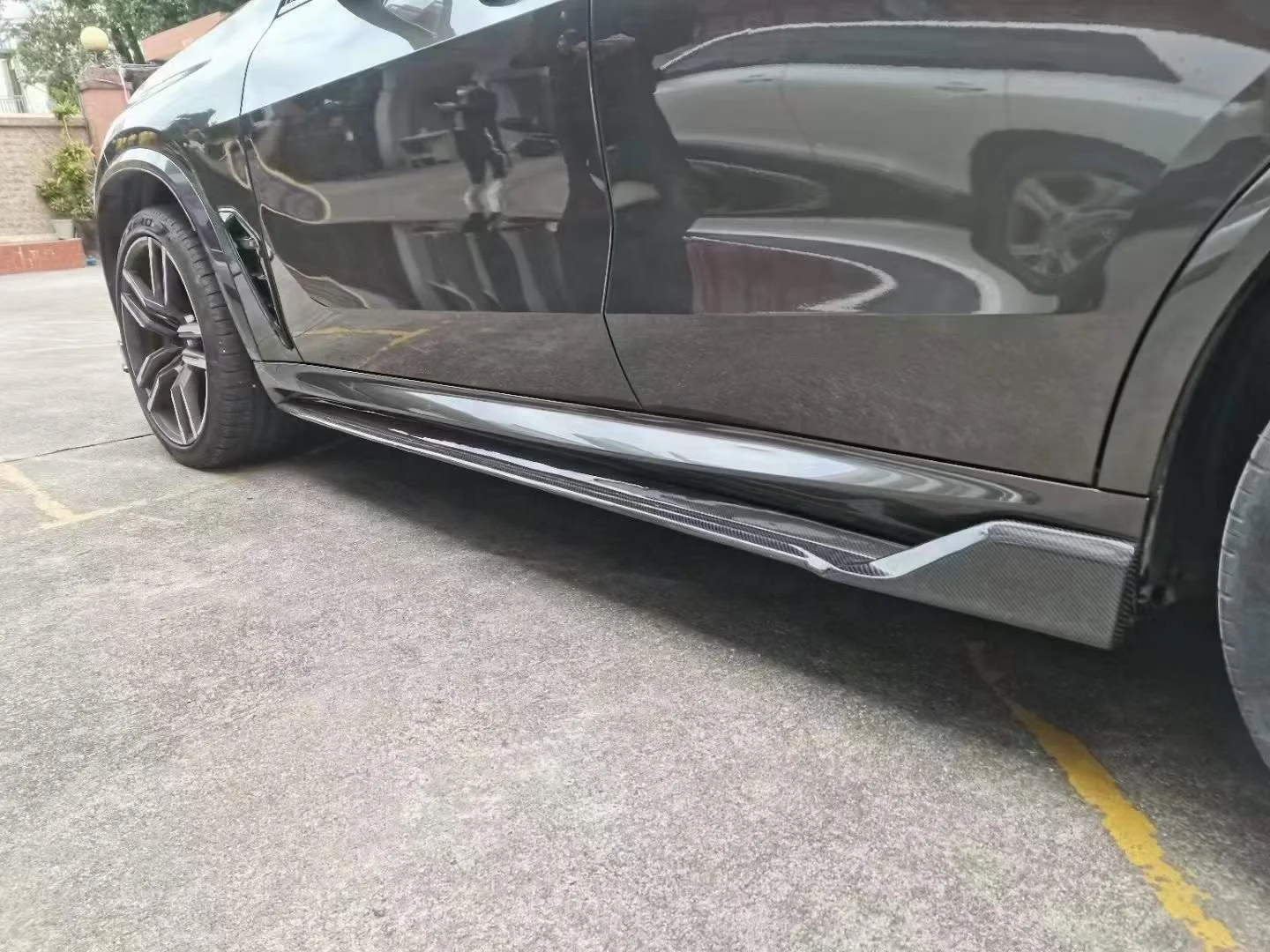 BETTER High Quality carbon fiber bodykit For Bmw X5 F95 Upgrade LARTE style Front Lip Rear Diffuser Side Skirt Hood Top Wing