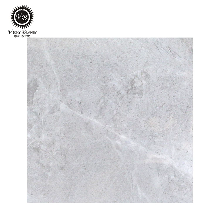 Glaze polished grey 600x600 ceramic marble look porcelain tile floor