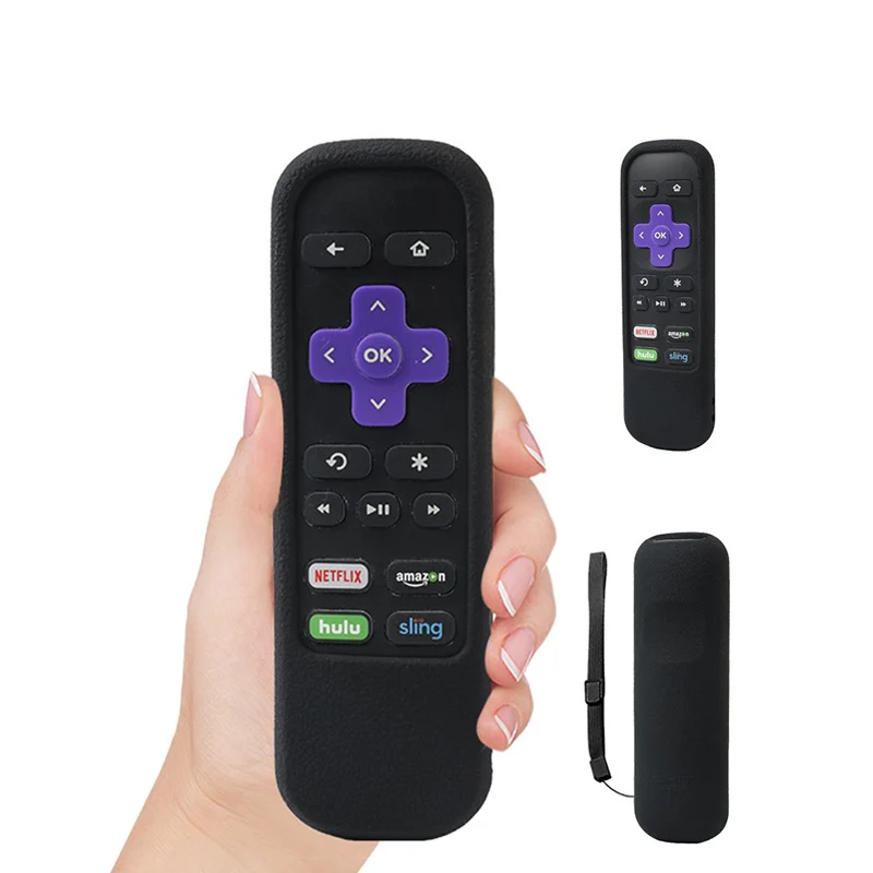 Чехол для пульта дистанционного управления для телевизора SIKAI, экологически чистый силиконовый защитный чехол для пульта дистанционного управления ROKU