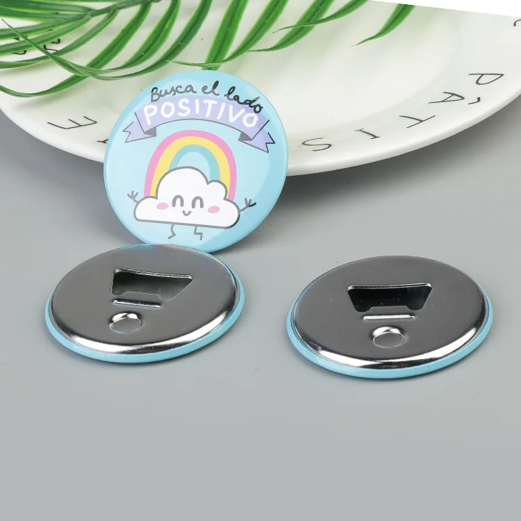 Phcase круглая открывалка для пивных бутылок, магнитная кнопка для холодильника