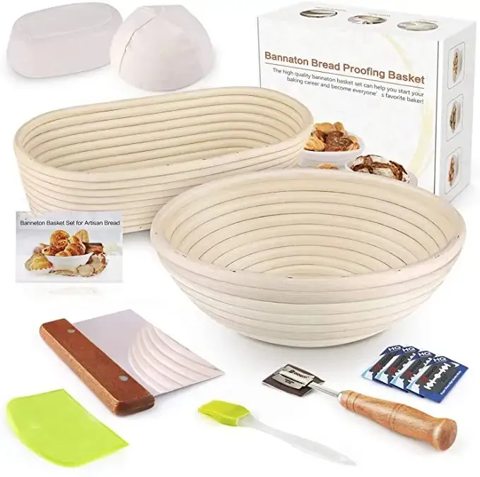 Сделанная на заказ Корзина для хлеба ручной работы корзина для брожения хлеба из ротанга