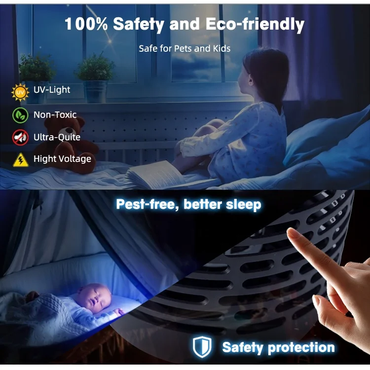 Factory Supplier Portable Insect Killer 15w Pest Control Bug Zapper Electric Mosquito Killer Lamp Mosquito Trap