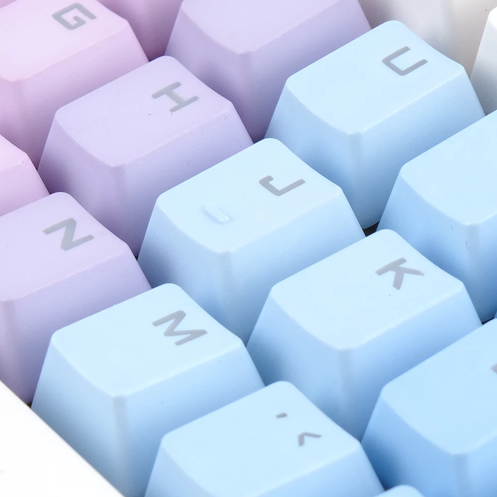 Gradient Doubleshot PBT Keycaps for Mechanical Keyboard Keycaps Custom Double shot PBT Keycap Set
