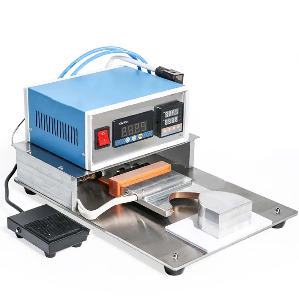 Pneumatic Semi Automatic Aluminum Strip Nose Bridge Beading Machine