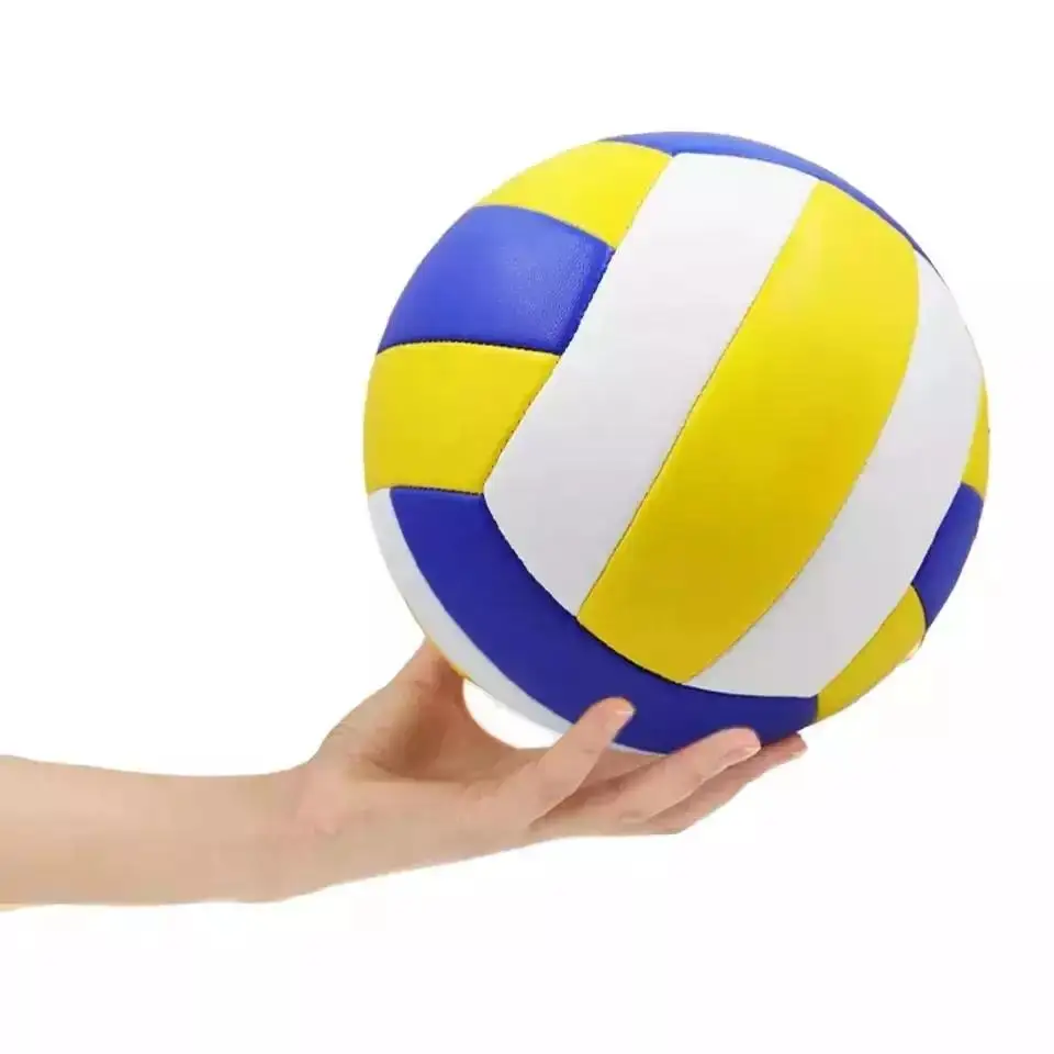 Outdoor Indoor Standard Size Custom Logo Design Beach Official 5 Mini Stress Kids Game Inflatable Volleyball Soft Touch Ball