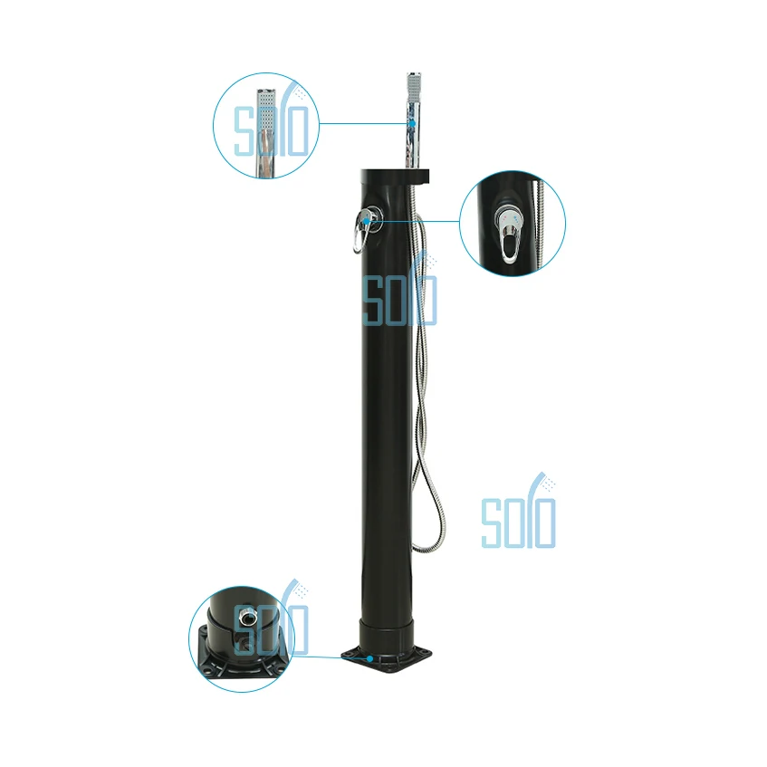 Newly designed shower column beach swimming pool outdoor solar shower column