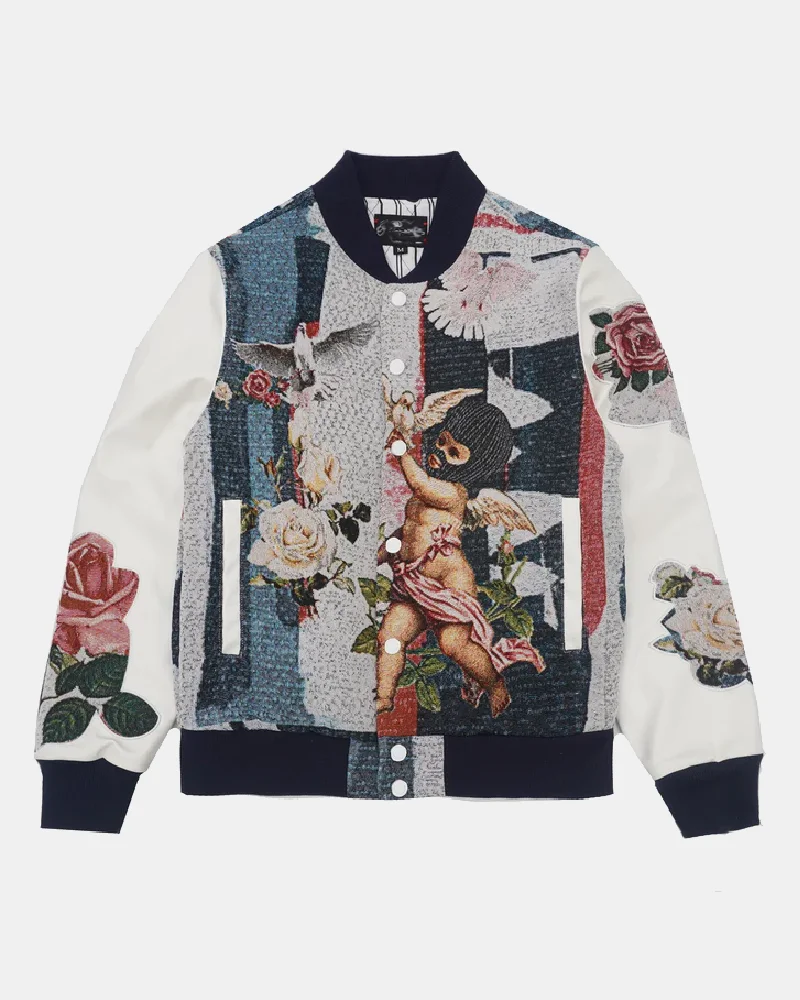 Quick Customize Custom Logo Tapestry Jacket Woven Jacquard Streetwear High Quality Designer Tapestry Blankets Hoodies Jackets