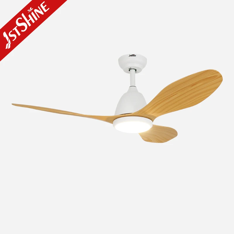 1stshine LED ceiling fan durable downrod ABS blades remote control ceiling fan with light