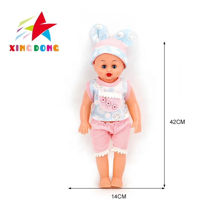 Wholesale Educational 16inch Mini Size Rubber Lovely Realistic Baby Reborn Doll for Kids