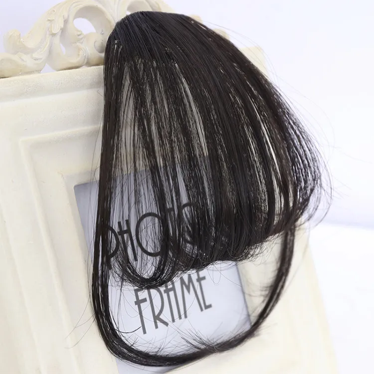 Wholesale Clip In Air Bang Hair Extensions Side Hand-Made Natural 100% Human Hair Bangs Fringe For Women